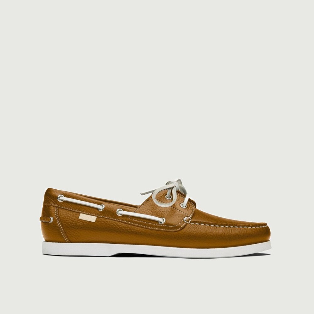 Oliver Cabell Boat | Cognac Pebbled Size 8Boat / Cognac Pebbled / 8